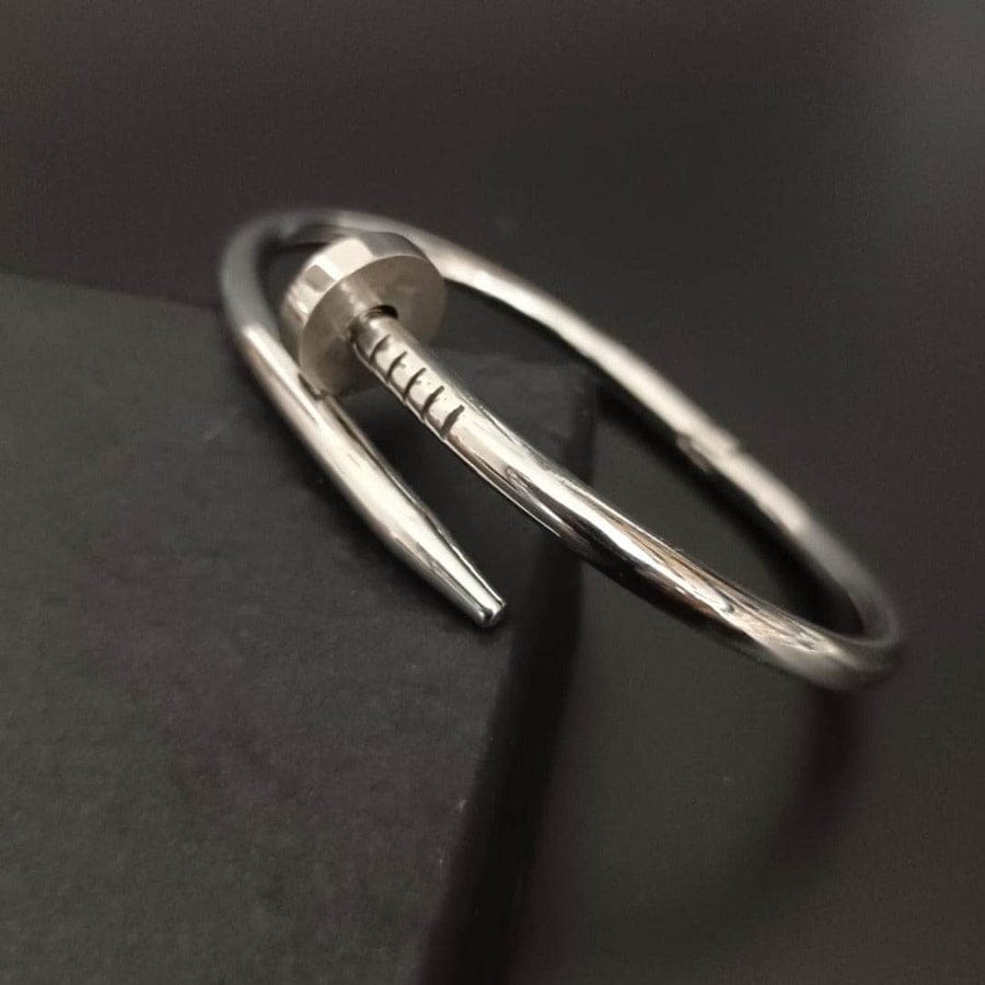 JACK MARC Silver Nail Bracelet for Women Stylish