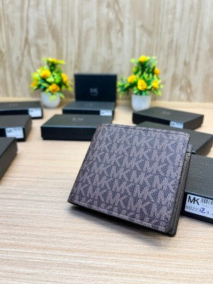 Michael Kors Monogram PVC Bifold Wallet – Brown Signature