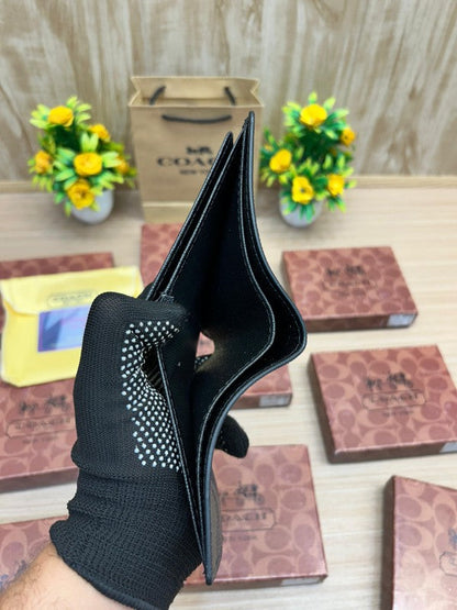 Coach Camo Print Leather Bifold Wallet – Forest Green