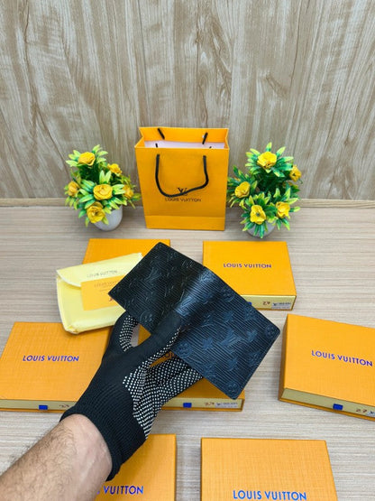 Louis Vuitton Multiple Wallet – Black Epi Embossed Monogram Edition