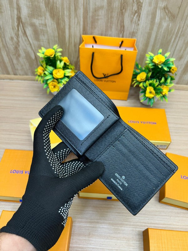 Louis Vuitton Epi Leather Bi-Fold Wallet – Noir Black