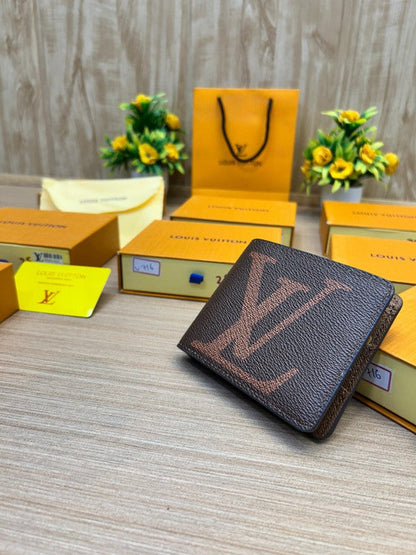 Louis Vuitton Giant Monogram Classic Brown Bifold Wallet