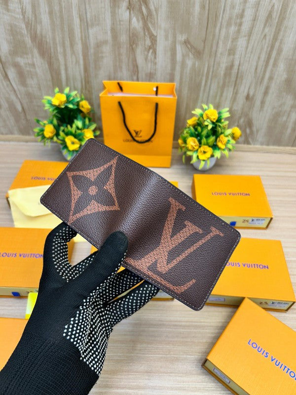 Louis Vuitton Giant Monogram Classic Brown Bifold Wallet