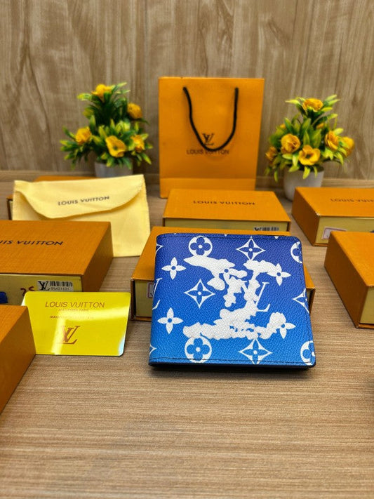 Louis Vuitton Brazza Wallet – Monogram Clouds Blue