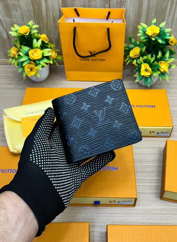 Louis Vuitton Multiple Wallet – Black Epi Embossed Monogram Edition