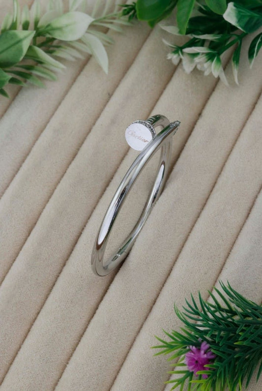 JACK MARC Silver Nail Bracelet for Women Stylish