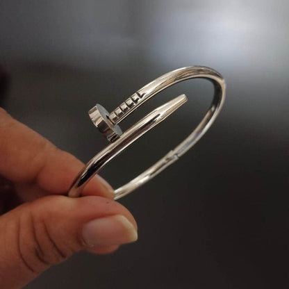 JACK MARC Silver Nail Bracelet for Women Stylish